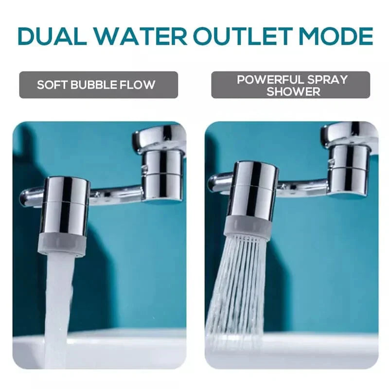 QIAWI™ 1080° Rotating Robotic Arm Universal Faucet Filter