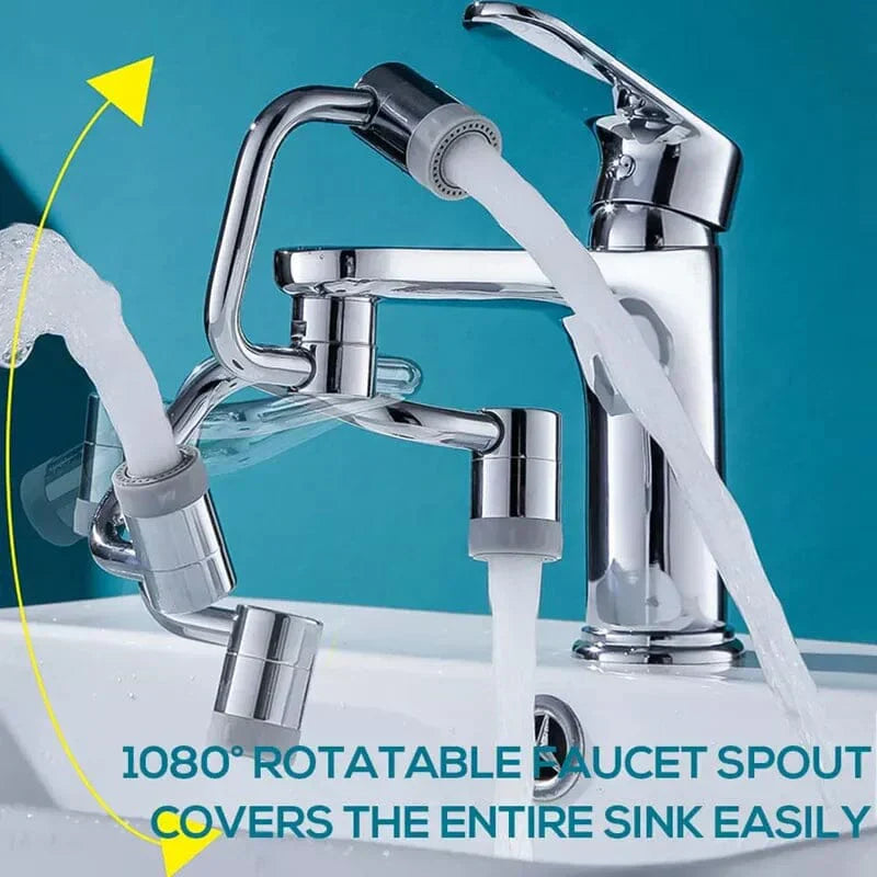 QIAWI™ 1080° Rotating Robotic Arm Universal Faucet Filter
