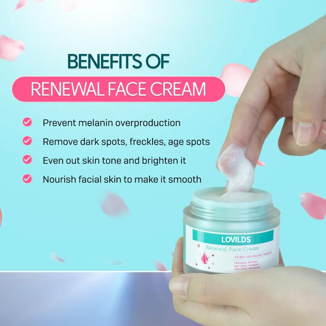 Flash Sale Ending Soonđ„LOVILDSâą Renewal Skin Cream | Spot Removal & Skin Renewal for Dark Spots, Age Spots, and Sun Spots* Daily Firming for All Skin Types