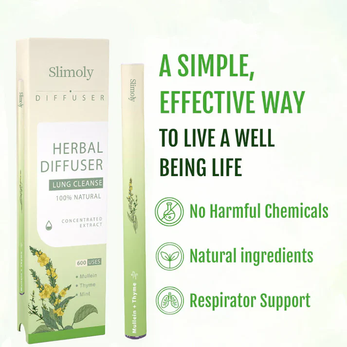 🔥Slimoly™ Mullein Aroma Diffuser – Relief for Cough, Congestion & Breathing Comfort💝