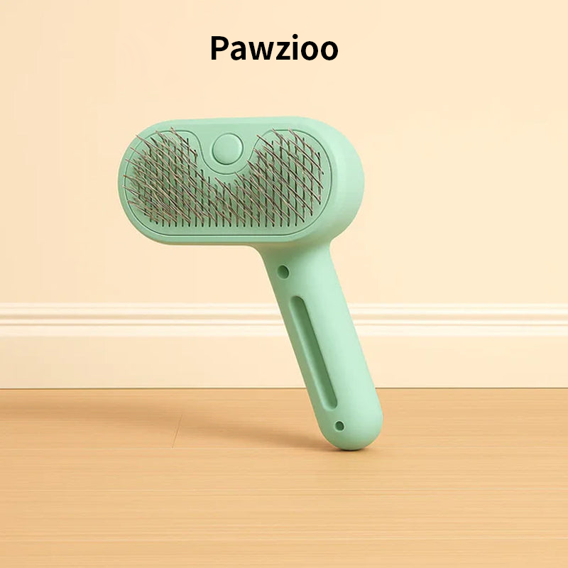 Pawzioo™ 3-in-1 Pet Steam Brush for Dogs, Cats & Rabbits - Rechargeable Deshedding Comb with Stainless Steel Bristles