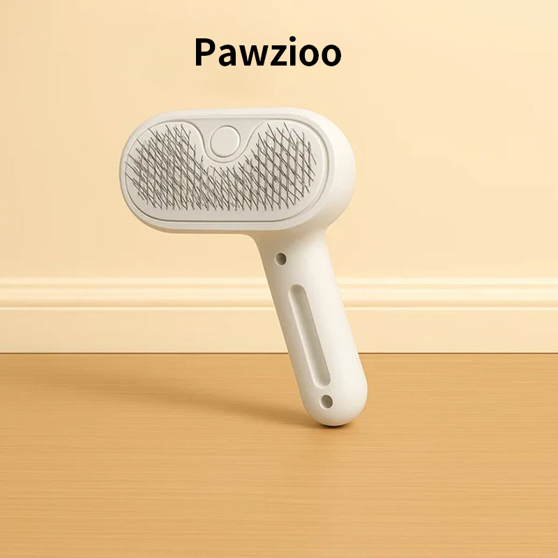 Pawzioo™ 3-in-1 Pet Steam Brush for Dogs, Cats & Rabbits - Rechargeable Deshedding Comb with Stainless Steel Bristles