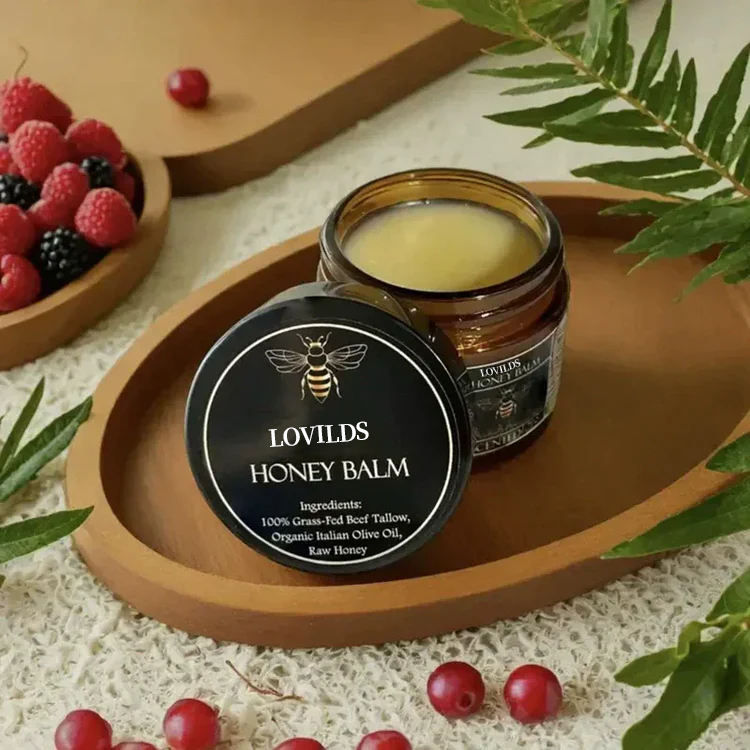 đLOVILDSâą Orange Flavoured Organic Tallow Moisturising Honey Balm