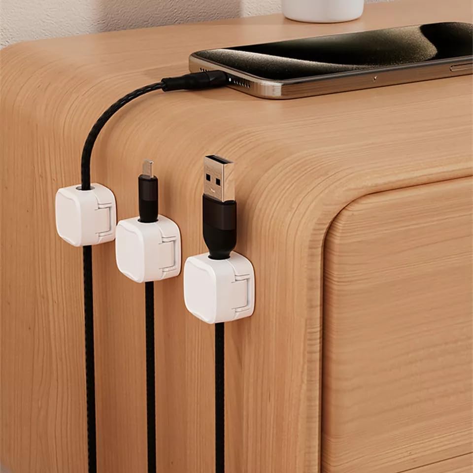 50% OFF 🔥 Messy desk? 🚫Revolutionary Magnetic Cable Clips - Effortless Under Desk Cord Organizer for Tangle-Free Living!