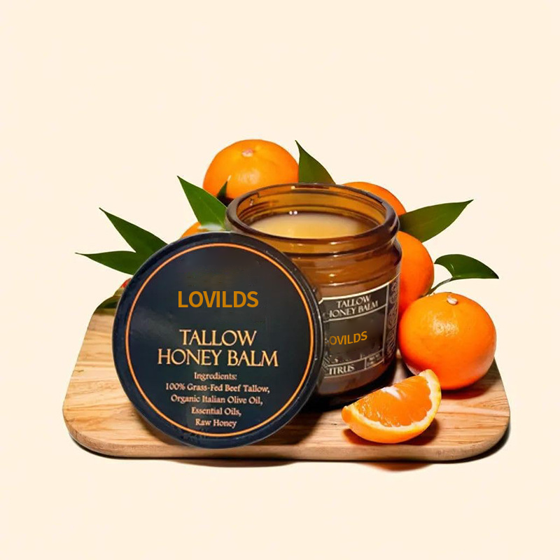 đLOVILDSâą Orange Flavoured Organic Tallow Moisturising Honey Balm