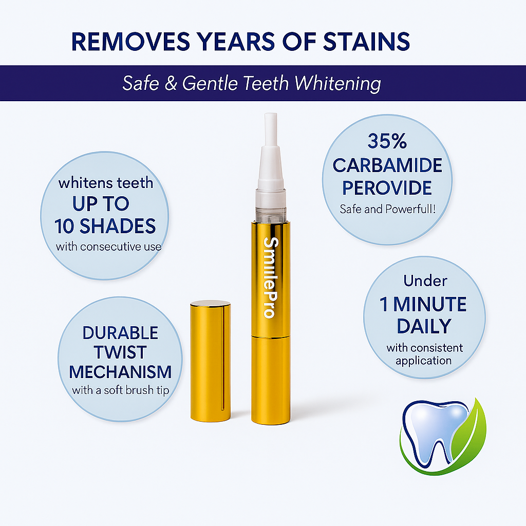 SmileFitPro™Dual-Action Whitening Serum - Extra-Strength Teeth Whitening Serum Pen