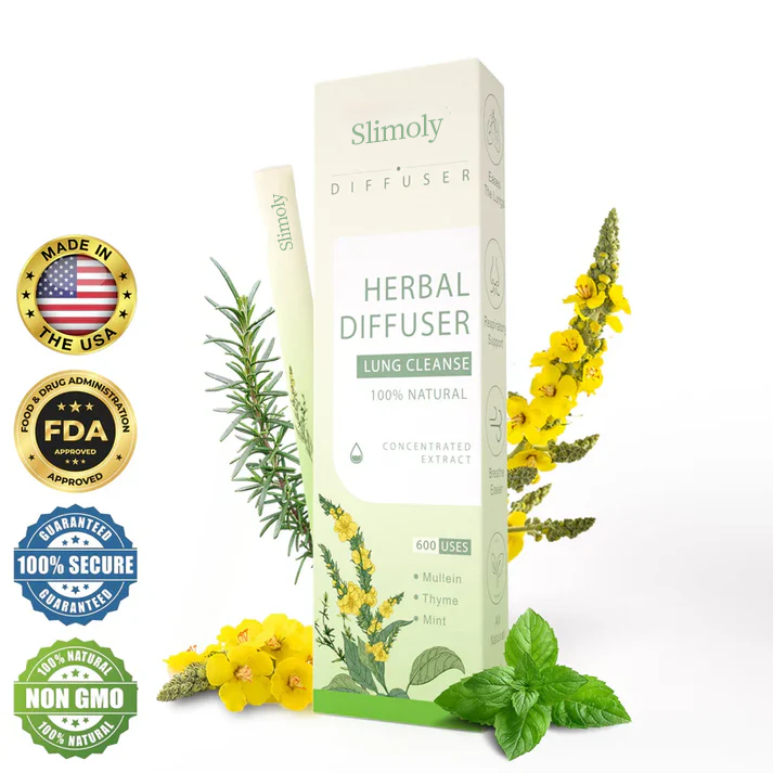 🔥Slimoly™ Mullein Aroma Diffuser – Relief for Cough, Congestion & Breathing Comfort💝