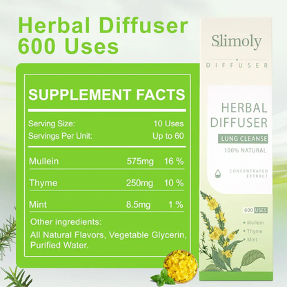 🔥Slimoly™ Mullein Aroma Diffuser – Relief for Cough, Congestion & Breathing Comfort💝