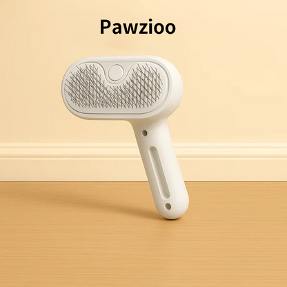 Pawzioo™ 3-in-1 Pet Steam Brush for Dogs, Cats & Rabbits - Rechargeable Deshedding Comb with Stainless Steel Bristles