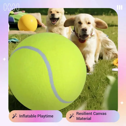 Pawzioo™Tennis Ball Design Dog Toy, Pet Interactive Tennis Ball Toy, Pet Training Ball Toy, Outside Pet Interactive Ball Toy for Dogs & Cats, Outdoor Toy