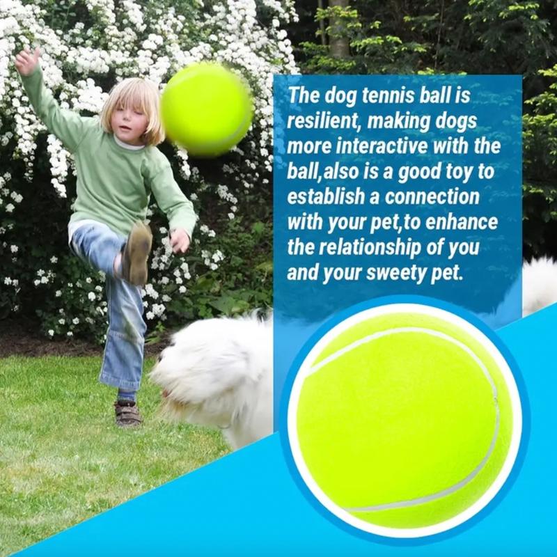 Pawzioo™Tennis Ball Design Dog Toy, Pet Interactive Tennis Ball Toy, Pet Training Ball Toy, Outside Pet Interactive Ball Toy for Dogs & Cats, Outdoor Toy