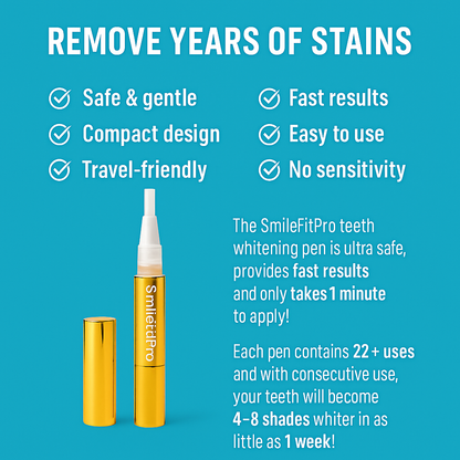 SmileFitPro™Dual-Action Whitening Serum - Extra-Strength Teeth Whitening Serum Pen