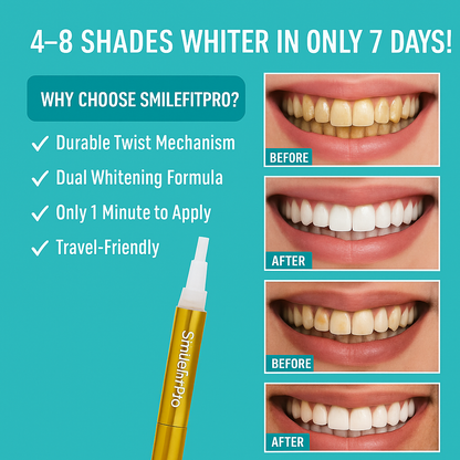 SmileFitPro™Dual-Action Whitening Serum - Extra-Strength Teeth Whitening Serum Pen