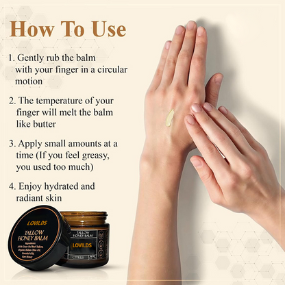 💓LOVILDS™ Orange Flavoured Organic Tallow Moisturising Honey Balm