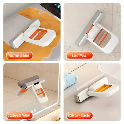 🔥Ends Tonight: Get 60% OFF Before It’s Gone!🔥NESLEMY Mini Self-Squeezing Sponge Mop — Clean & Wring with One Hand