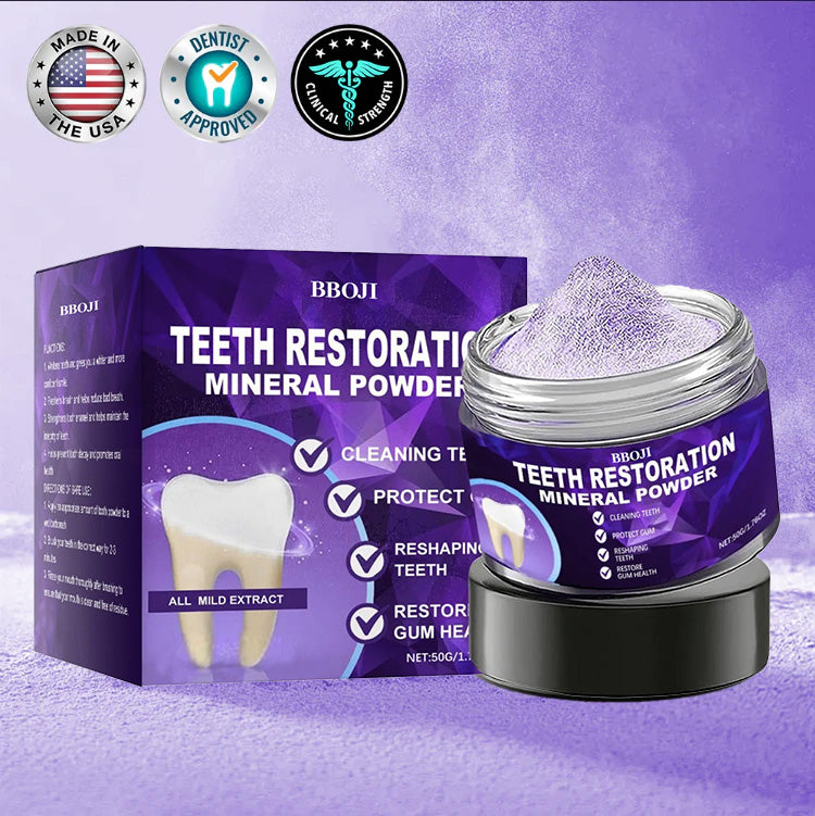 BBOJI™ Teeth Restoration Mineral Powder🦷(𝐋𝐢𝐦𝐢𝐭𝐞𝐝 𝐭𝐢𝐦𝐞 𝐝𝐢𝐬𝐜𝐨𝐮𝐧𝐭 𝐋𝐚𝐬𝐭 𝟑𝟎 𝐦𝐢𝐧𝐮𝐭𝐞𝐬⏰)